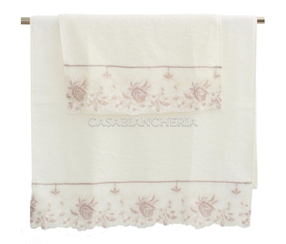 Casabiancheria.it | Set asciugamano e ospite 2+2 Desiree in spugna di cotone asciugamani in spugna amazon set asciugamano viso +