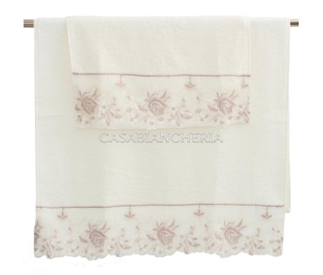 Casabiancheria.it | Set asciugamano e ospite 2+2 Desiree in spugna di cotone asciugamani in spugna amazon set asciugamano viso +