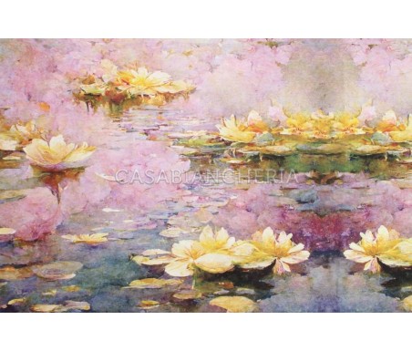 Casabiancheria.it | Federa per guanciale a stampa digitale Ninfee federe per cuscini letto