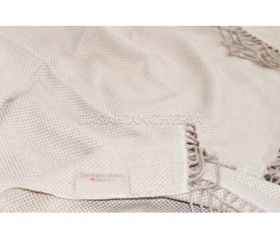 Casabiancheria.it | Plaid Lanerossi Cigno in pura lana vergine plaid di lana plaid con frange