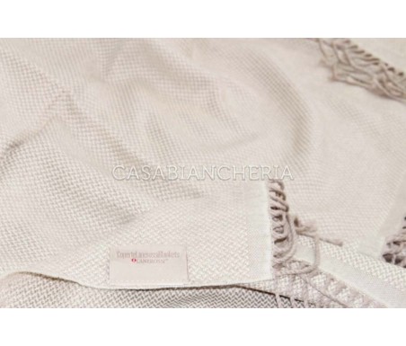 Casabiancheria.it | Plaid Lanerossi Cigno in pura lana vergine plaid di lana plaid con frange