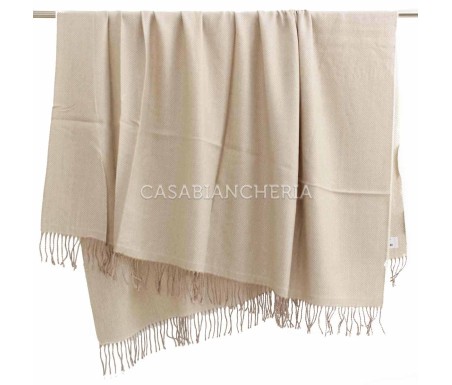 Casabiancheria.it | Plaid Lanerossi Cigno in pura lana vergine plaid di lana plaid con frange