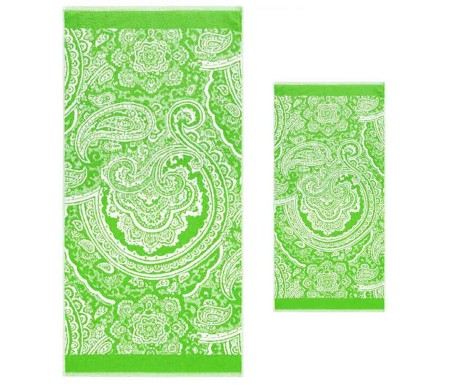 Casabiancheria.it | Coppia asciugamani di spugna Granfoulard Bassetti Mergellina set asciugamano viso e ospite bassetti