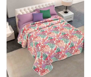Casabiancheria.it | Copriletto trapuntato matrimoniale jacquard Corallo trapuntini leggeri copriletti da mezza stagione
