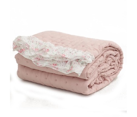 Casabiancheria.it | Copriletto trapuntato matrimoniale con volant Flourish trapuntino leggero amazon copriletto estivo