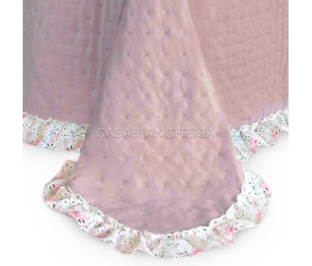 Casabiancheria.it | Copriletto trapuntato matrimoniale con volant Flourish trapuntino leggero amazon copriletto estivo