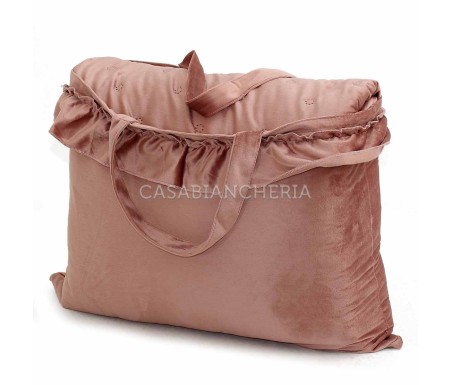 Casabiancheria.it | Copriletto trapuntato matrimoniale con volant Allure in velluto trapuntino leggero amazon copriletto estivo 