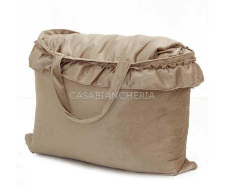 Casabiancheria.it | Copriletto trapuntato matrimoniale con volant Allure in velluto trapuntino leggero amazon copriletto estivo 