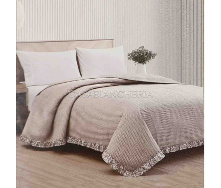 Casabiancheria.it | Copriletto trapuntato matrimoniale Louise Foglia con trapuntino estivo amazon copriletto con gala