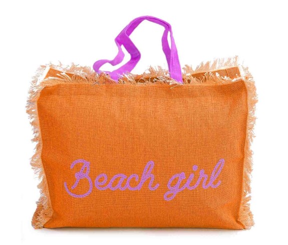 Casabiancheria.it | Borsa da mare con cerniera Beach Girl borsa da spiaggia amazon
