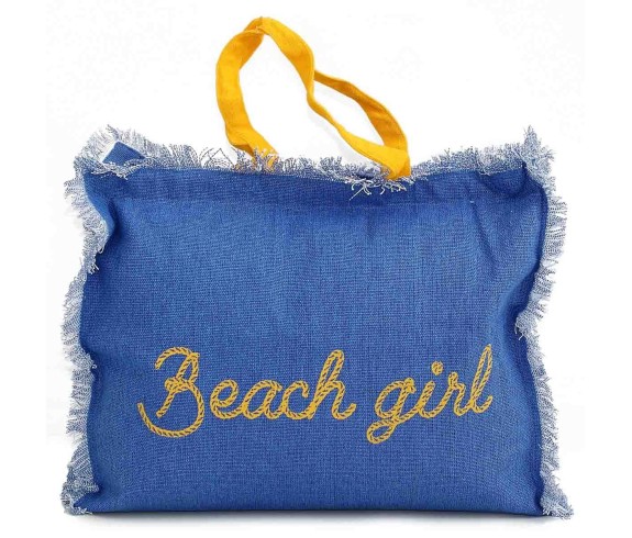 Casabiancheria.it | Borsa da mare con cerniera Beach Girl borsa da spiaggia amazon