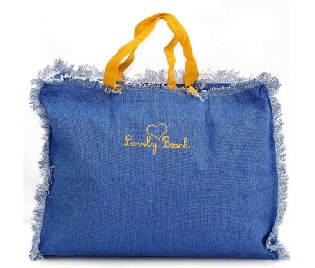 Casabiancheria.it | Borsa da mare con cerniera Beach Girl borsa da spiaggia amazon
