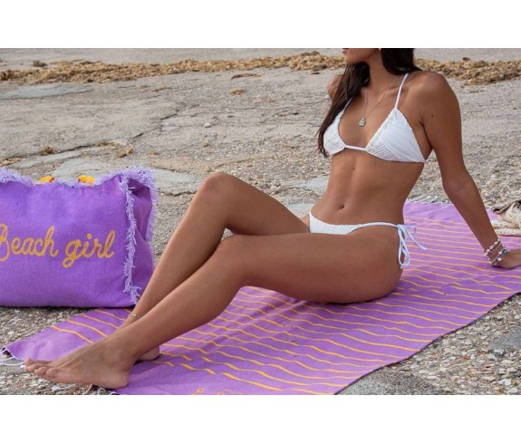 Casabiancheria.it | Borsa da mare con cerniera Beach Girl borsa da spiaggia amazon