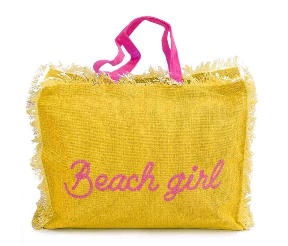 Casabiancheria.it | Borsa da mare con cerniera Beach Girl borsa da spiaggia amazon