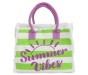Casabiancheria.it | Borsa da mare con cerniera Summer Vibes borsa da spiaggia in tessuto con tasche e cerniera