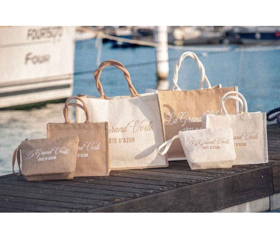 Casabiancheria.it | Borsa da mare con cerniera La Grand Voile borsa da spiaggia in tessuto con tasche e cerniera