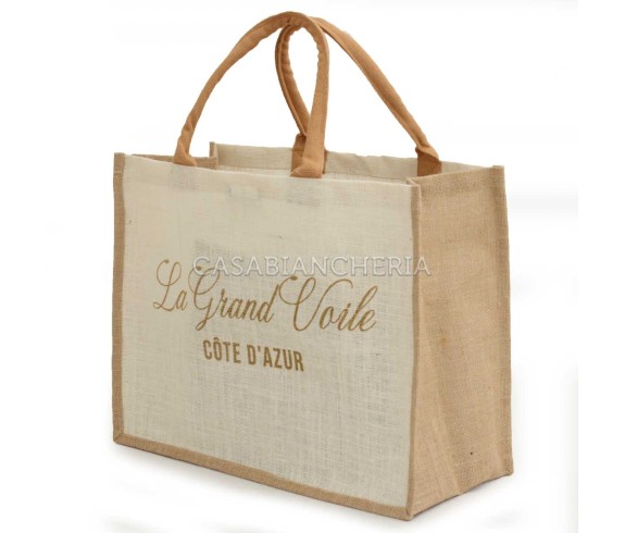 Casabiancheria.it | Borsa da mare con cerniera La Grand Voile borsa da spiaggia in tessuto con tasche e cerniera