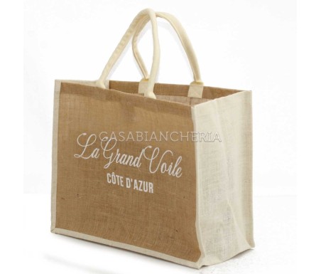 Casabiancheria.it | Borsa da mare con cerniera La Grand Voile borsa da spiaggia in tessuto con tasche e cerniera