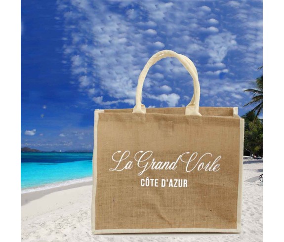 Casabiancheria.it | Borsa da mare con cerniera La Grand Voile borsa da spiaggia in tessuto con tasche e cerniera