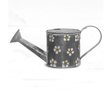 Casabiancheria.it | Portavaso Foxglove annaffiatoio in metallo zincato con manici vasetti in metallo portavaso da interno e este