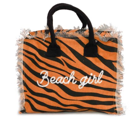 Casabiancheria.it | Borsa da mare hand bag Zebra con cerniera borse mare piccole amazon borse mare in tessuto