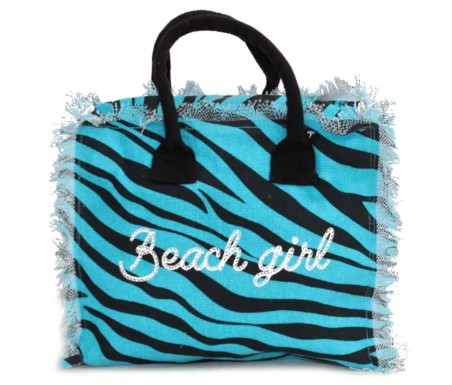 Casabiancheria.it | Borsa da mare hand bag Zebra con cerniera borse mare piccole amazon borse mare in tessuto