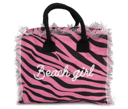 Casabiancheria.it | Borsa da mare hand bag Zebra con cerniera borse mare piccole amazon borse mare in tessuto