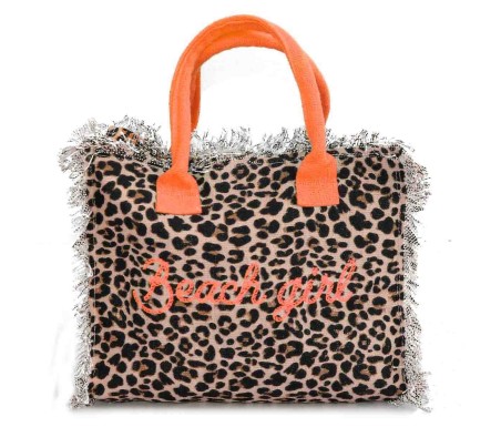 Casabiancheria.it | Borsa da mare hand bag Leopard con cerniera borse mare piccole amazon borse mare in tessuto