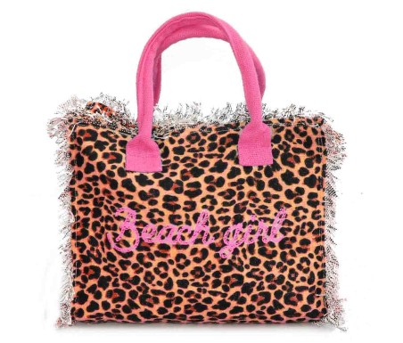 Casabiancheria.it | Borsa da mare hand bag Leopard con cerniera borse mare piccole amazon borse mare in tessuto