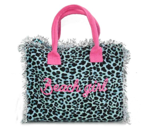 Casabiancheria.it | Borsa da mare hand bag Leopard con cerniera borse mare piccole amazon borse mare in tessuto