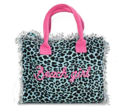 Casabiancheria.it | Borsa da mare hand bag Leopard con cerniera borse mare piccole amazon borse mare in tessuto