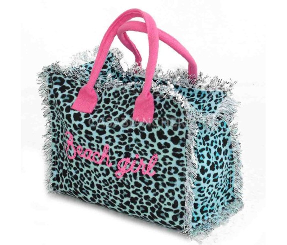 Casabiancheria.it | Borsa da mare hand bag Leopard con cerniera borse mare piccole amazon borse mare in tessuto