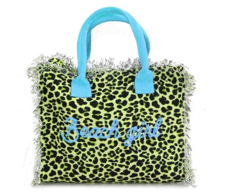 Casabiancheria.it | Borsa da mare hand bag Leopard con cerniera borse mare piccole amazon borse mare in tessuto
