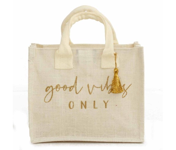 Casabiancheria.it | Borsa da mare hand bag Good Vibes in juta borsa mare saint barth amazon borsa mare piccola in tessuto