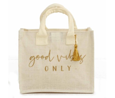 Casabiancheria.it | Borsa da mare hand bag Good Vibes in juta borsa mare saint barth amazon borsa mare piccola in tessuto