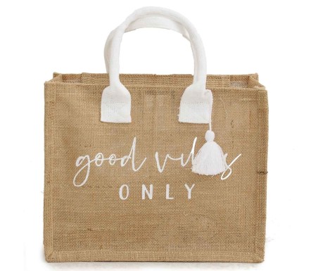 Casabiancheria.it | Borsa da mare hand bag Good Vibes in juta borsa mare saint barth amazon borsa mare piccola in tessuto