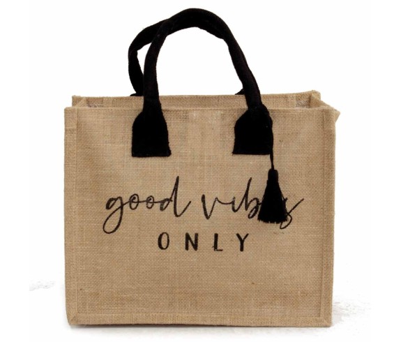 Casabiancheria.it | Borsa da mare hand bag Good Vibes in juta borsa mare saint barth amazon borsa mare piccola in tessuto