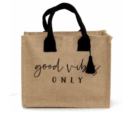 Casabiancheria.it | Borsa da mare hand bag Good Vibes in juta borsa mare saint barth amazon borsa mare piccola in tessuto