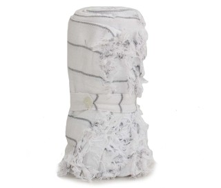 Casabiancheria.it | Telo arredo copridivano copritutto Nolita con frange teli arredo di cotone copritutto copridivano 2