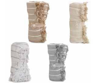 Casabiancheria.it | Telo arredo copridivano copritutto Nolita con frange teli arredo di cotone copritutto copridivano