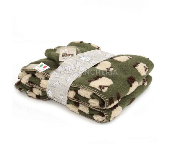 Casabiancheria.it | Plaid di lana cotta Pecorella plaid in lana cotta tirolesi