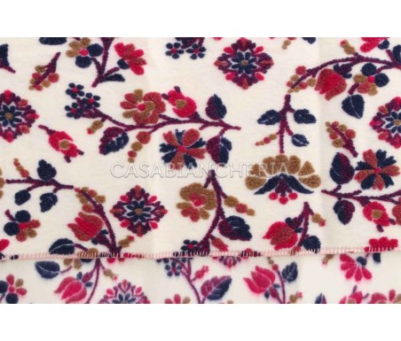 Casabiancheria.it | Plaid di lana cotta Flowers plaid in lana ricamati amazon plaid per divano letto
