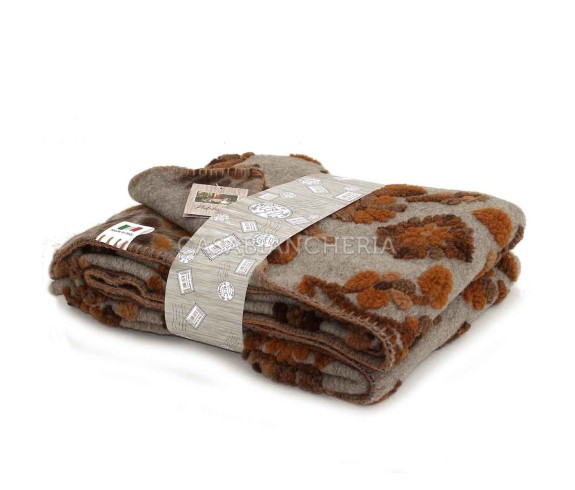 Casabiancheria.it | Plaid di lana cotta Flowers plaid in lana ricamati amazon plaid per divano letto
