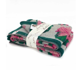 Casabiancheria.it | Plaid di lana cotta Blumen 150x200 con bordo plaid in lana ricamati amazon plaid per divano e letto 2