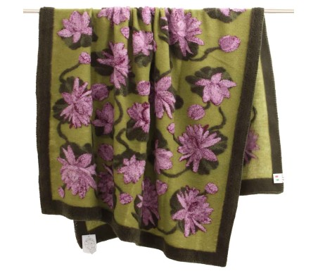 Casabiancheria.it | Plaid di lana cotta Blumen 150x200 con bordo plaid in lana ricamati amazon plaid per divano e letto