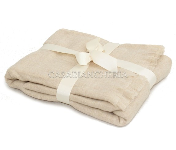 Casabiancheria.it | Plaid con frange Grace misto lana 140x180 plaid di lana amazon plaid caldi