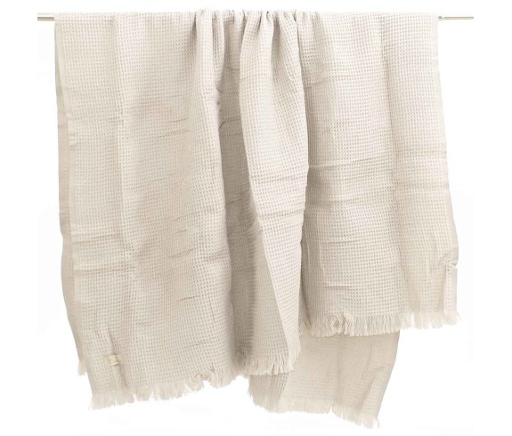 Casabiancheria.it | Plaid con frange Diana 140x180 a nido d’ape plaid amazon plaid caldi 