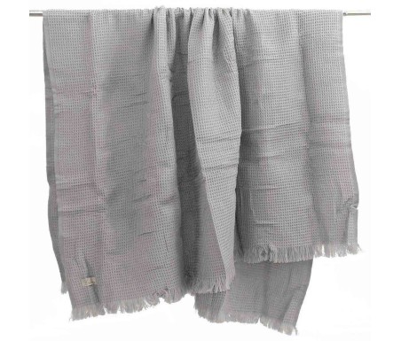 Casabiancheria.it | Plaid con frange Diana 140x180 a nido d’ape plaid amazon plaid caldi 