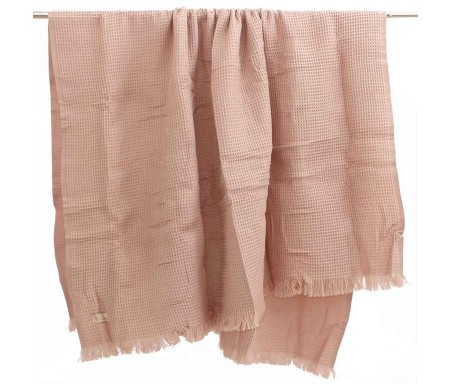 Casabiancheria.it | Plaid con frange Diana 140x180 a nido d’ape plaid amazon plaid caldi 