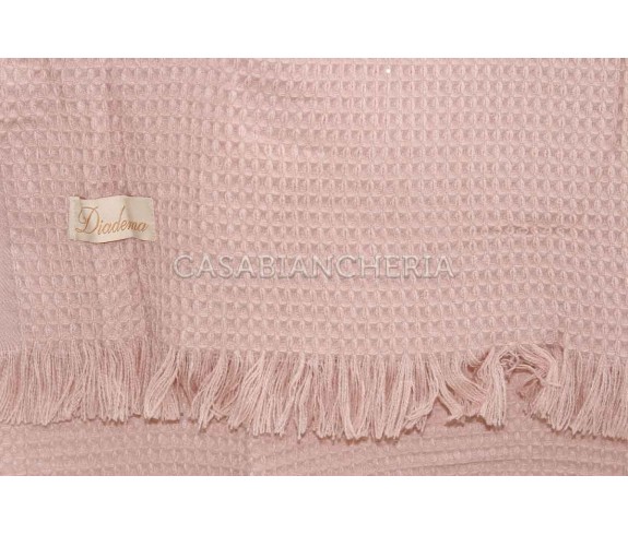 Casabiancheria.it | Plaid con frange Diana 140x180 a nido d’ape plaid amazon plaid caldi 